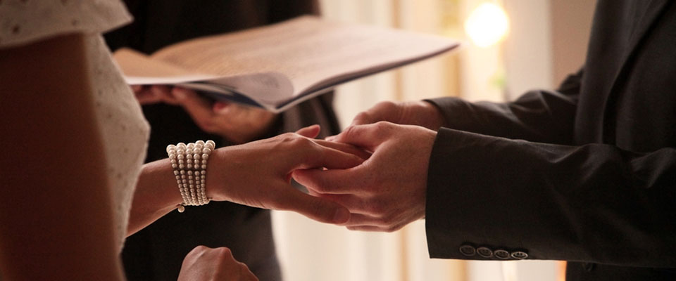a couple getting married
