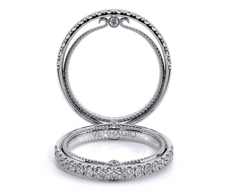 a verragio silver diamond studded womens wedding band